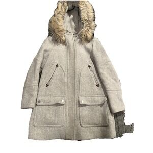 J.Crew Petite chateau parka in Italian stadium-cloth wool Size OP HTHR DUSK